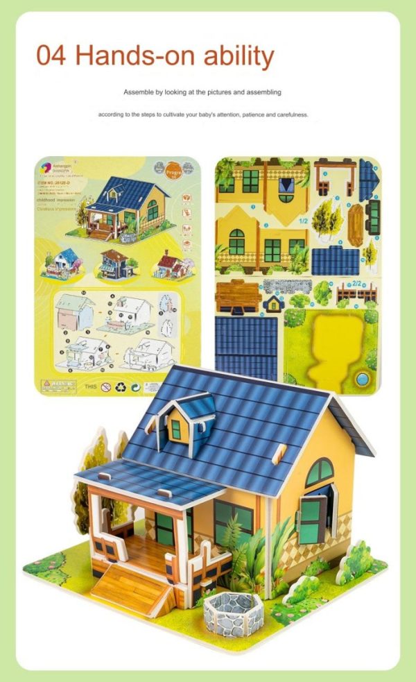 [LOGU] Mainan craft 3D Foam, Mainan puzzle busa 3D susun DIY Seri Ruang Rumah Seri 2612 - Image 5