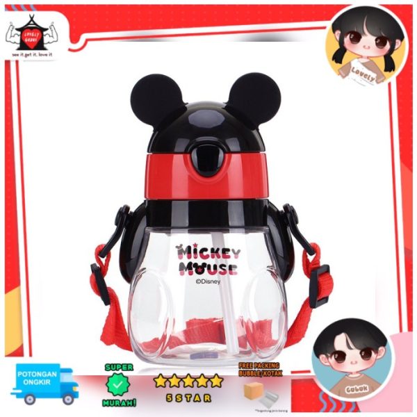 Botol minum 3D mickey mouse lucu 440mL