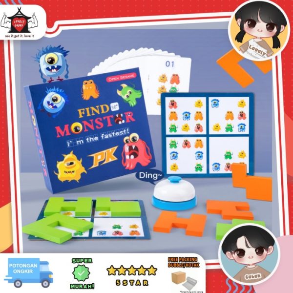 Mainan find monster, Mainan asah otak ketangkasan multiplayer game