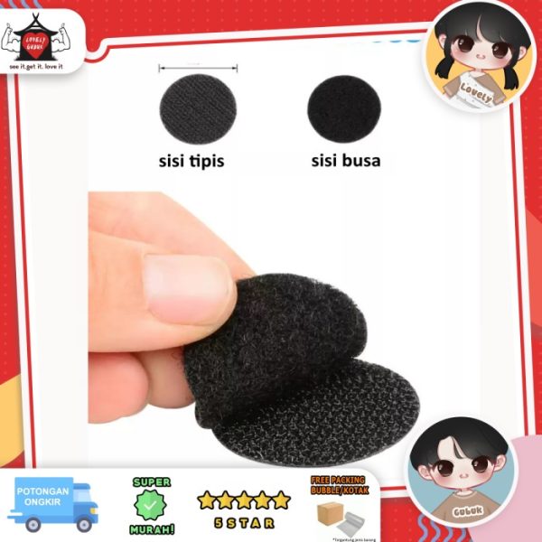 Tempelan velcro kecil mini 10mm, Velcro busy book DIY untuk anak