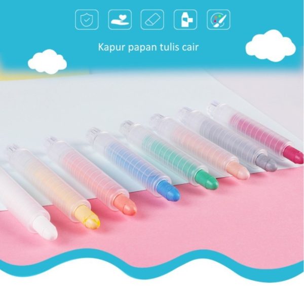 Kapur tulis tanpa debu, water soluble chalk, kapur papan tulis