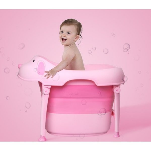 Bathtub lipat bayi anak, Ember lipat portable multi fungsi anak