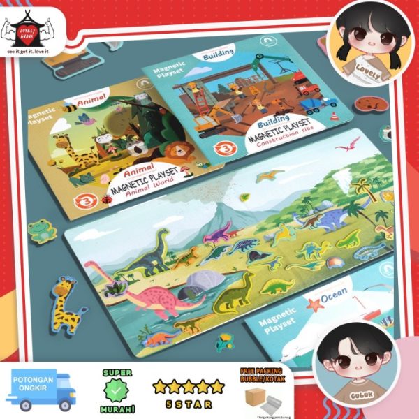 Buku magnet anak, Buku tempelan magnet puzzle anak