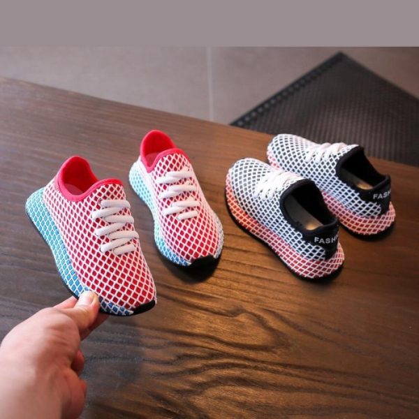 Sepatu jaring anak, Sepatu sport dua warna jaring anak, Uk 21-30