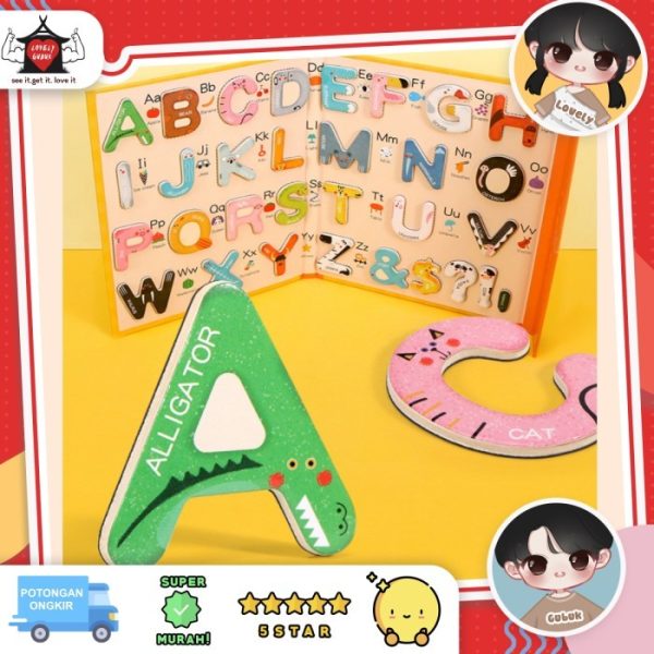 Buku spelling anak, Buku magnet huruf A-Z belajar menulis anak