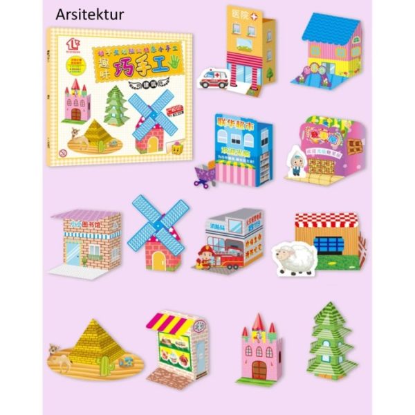 Buku kerajinan tangan, Buku edukasi anak, Buku 3D Craft