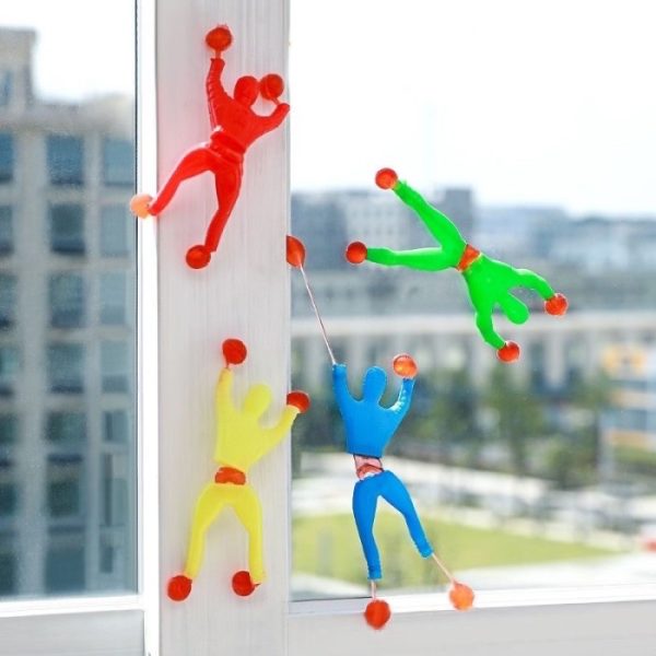 Mainan sticky man tempel kaca spiderman climbing wall