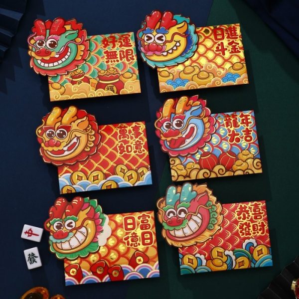 Angpao 3D model naga 2024, Angpao tahun naga dragon, ampao,ampau 68-69