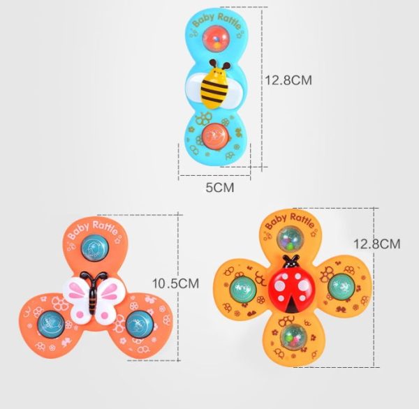 [Satuan] Mainan sensory toy baby fidget spinner tempel baling bambu