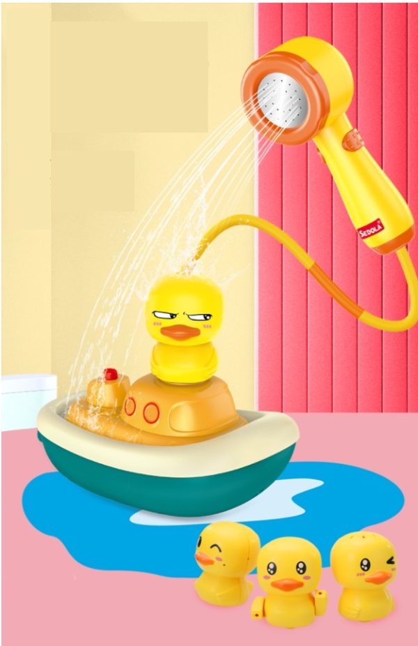 Mainan mandi anak, Mainan bebek semprot air, fountain duck water spray