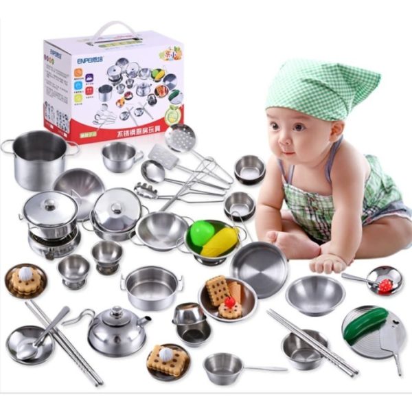 Mainan masak-masak stainless anak, Mainan perlengkapan dapur stainles