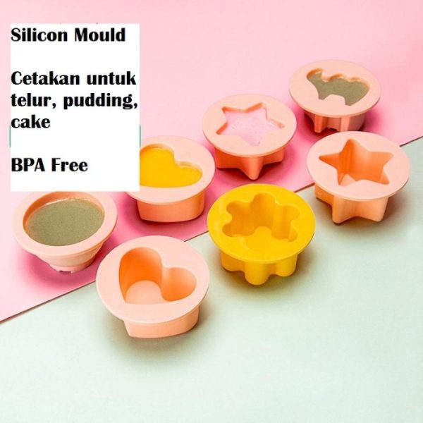 Cetakan telur rebus silikon, Egg steamer Silicon,Cetakan jelly pudding