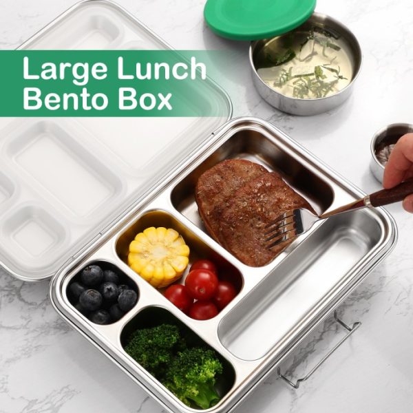 Kotak bekal premium stainless steel sekat anti campur, Lunch box