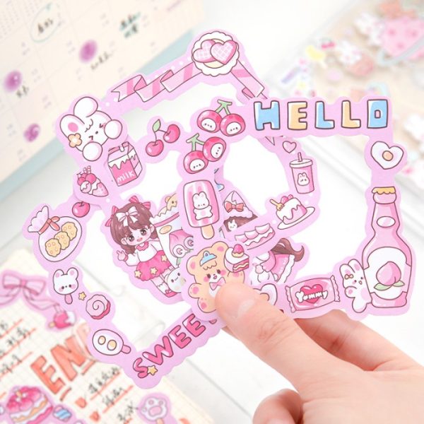 Stiker frame foto lucu, Cute Photo Frame Sticker, Stiker hias foto