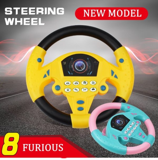 Mainan steering wheel anak, mainan setiran mobil imitasi anak