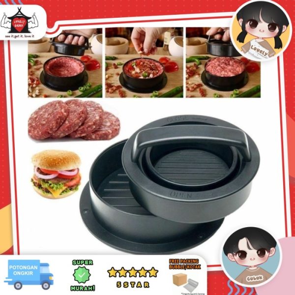 Cetakan patty burger Patty Mould, Cetakan daging hamburger donat