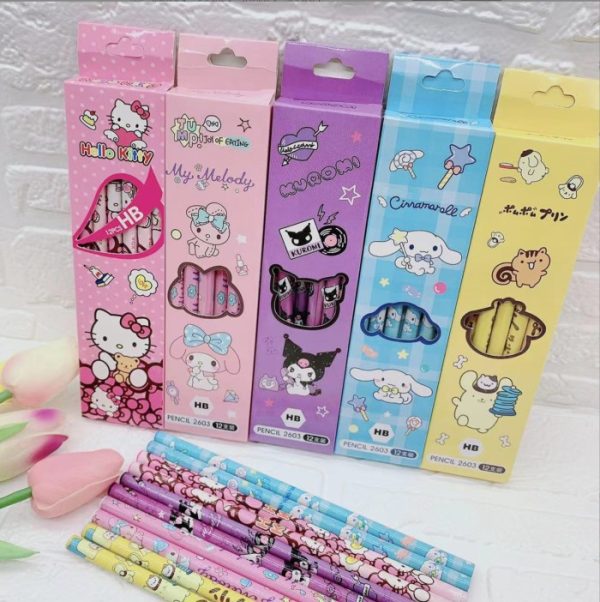 Pensil kartun anak, Pensil HB melody and friends, pensil kayu anak