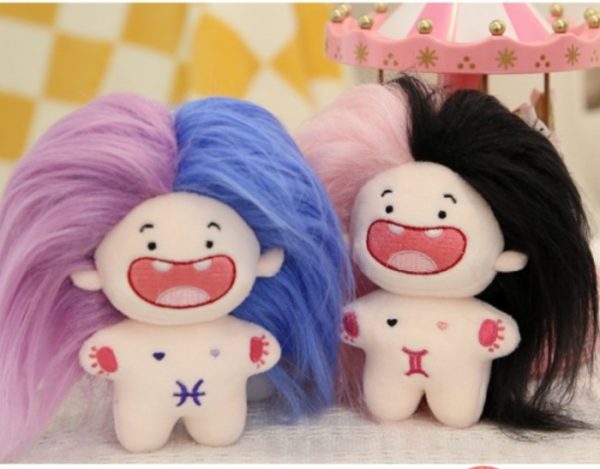 Gantungan Kunci Boneka Kawaii, Teletubies & octopus lucu warna warni