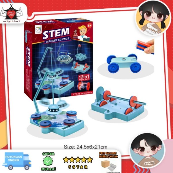 Mainan edukasi STEAM pratikum magnet, Mainan eksperimen ilmiah science