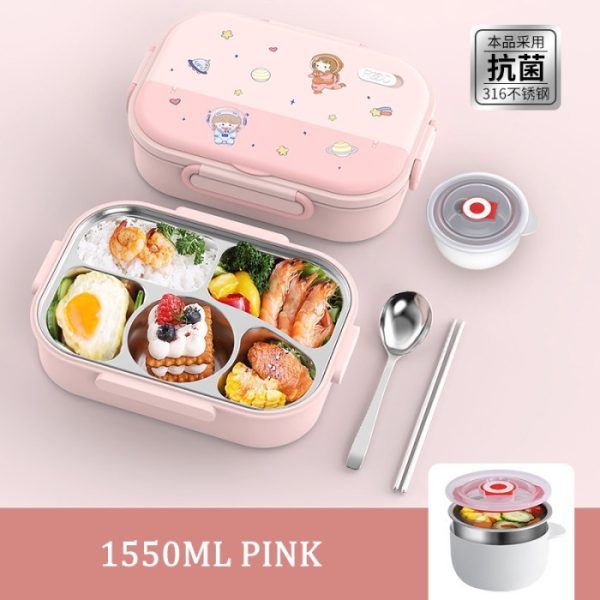 Kotak bekal makan stainless astronot, Children stainless lunchbox