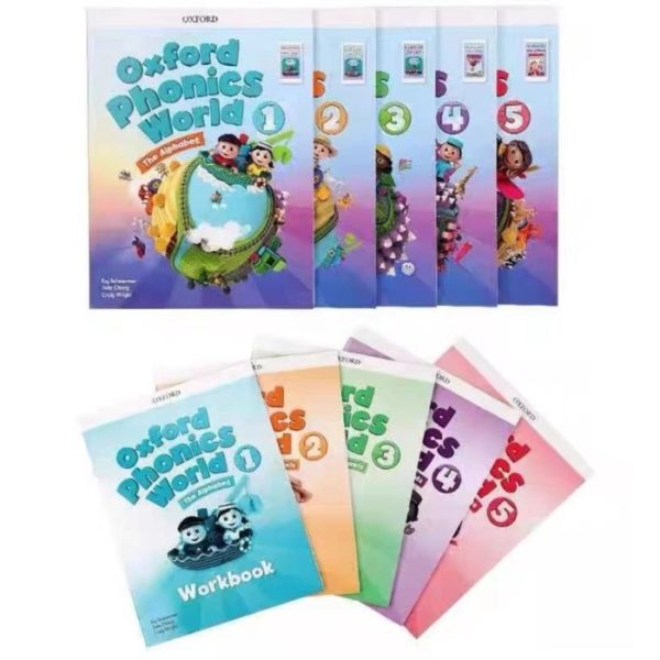 Buku belajar phonics Oxford Phonics World 1-5, Buku workbook phonics