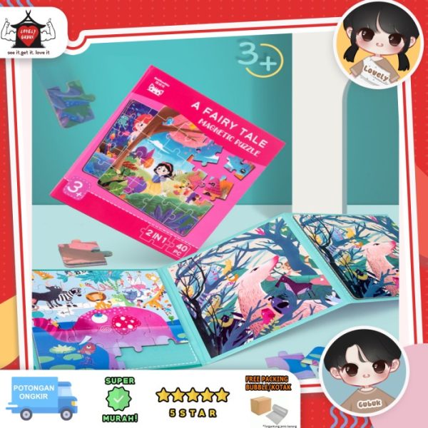 Buku puzzle magnet jigsaw 40 keping set, Magnetic Puzzle Book