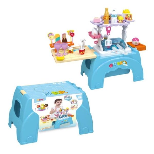 Mainan pretend play multi fungsi anak, kursi mainan anak 2 in 1