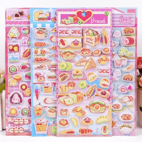 Stiker lucu karakter, Bubble Sticker koleksi stiker fashion mix match