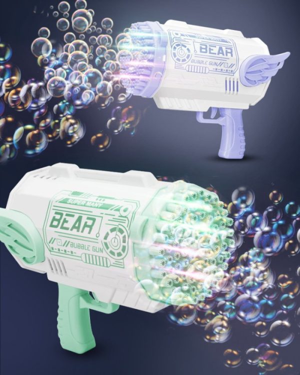 Mainan bubble gun roket pistol anak,Bubble machine Bazooka 76 80 holes