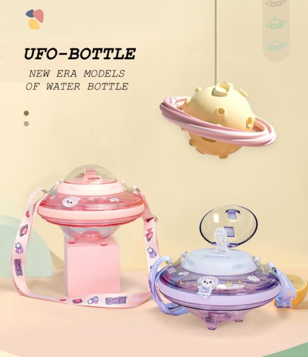 Botol minum UFO, Botol minum piring terbang astronot space alien anak