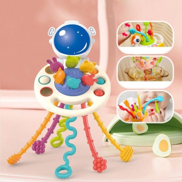 Mainan sensory bayi, Mainan pull string montesori, pull string toys