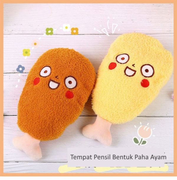 Tempat Pensil Paha Ayam, Tempat Pensil 3D Bentuk Paha Ayam