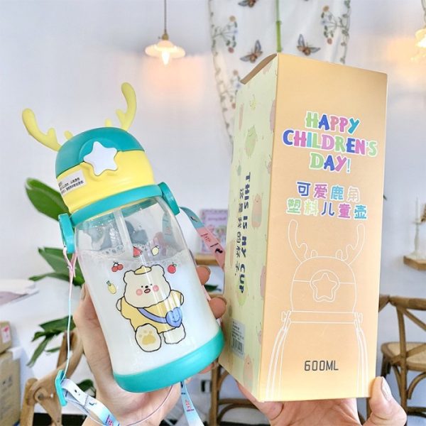 Botol minum kartun lucu anak, Botol tanduk lucu anak