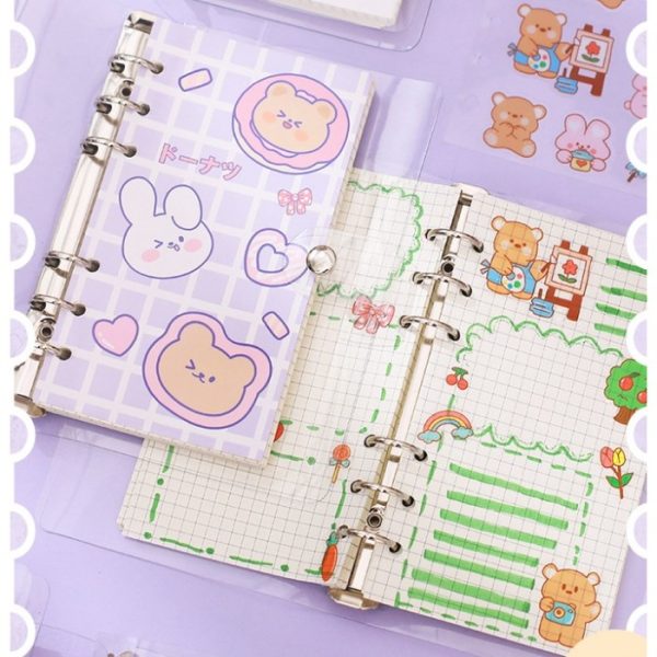 Buku diary stiker anak, Cute Sticker Memo book, Buku catatan kecil