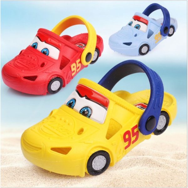 Sandal slop car 3 rusteze anak, Sandal santai karet karakter car