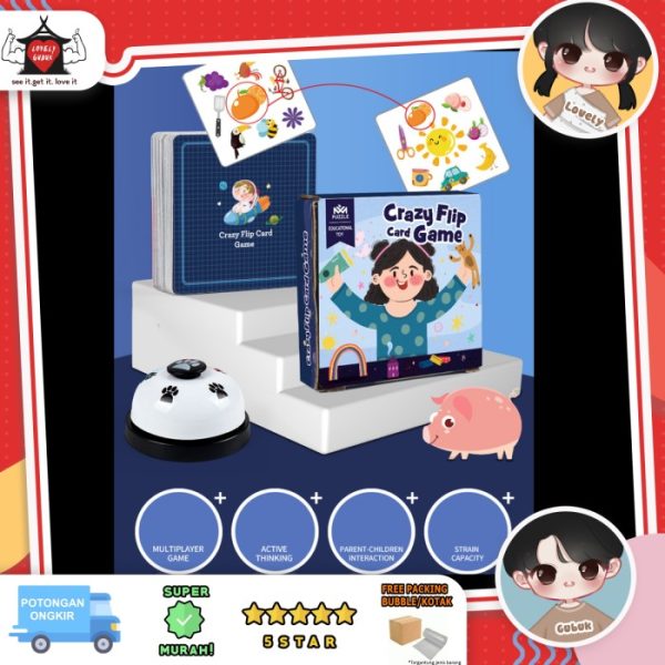 Mainan crazy flip card game, Mainan ketangkasan kecepatan