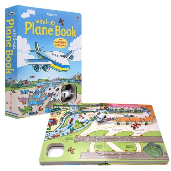 Buku impor Usborne Wind Up series,Usborne wind up airport train board