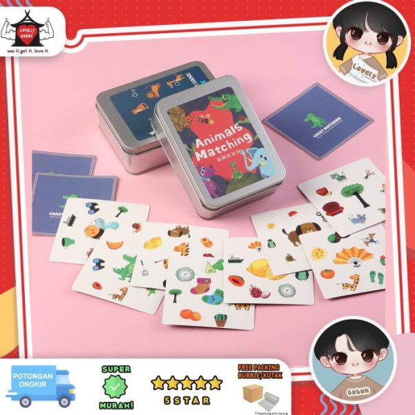 Mainan crazy matching card game, Mainan ketangkasan kecepatan