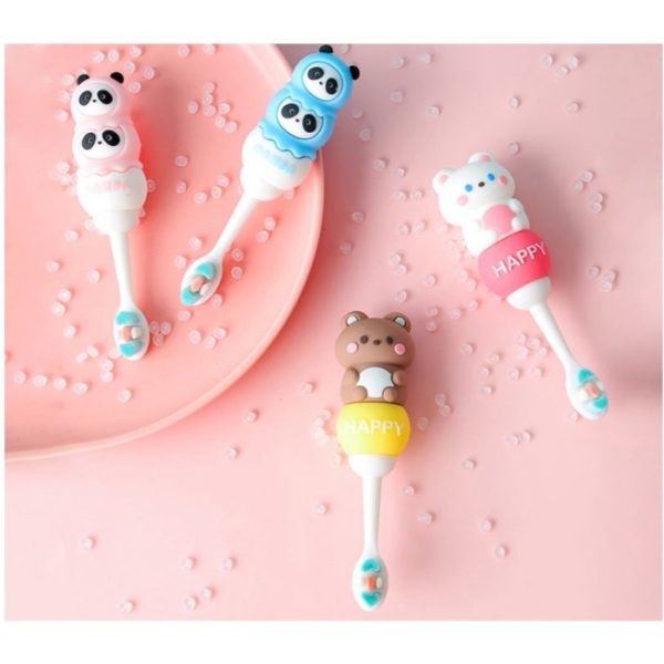 Sikat gigi bulu halus kartun 3D, Baby soft micro bristles tooth brush