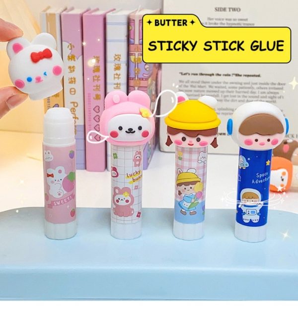 Lem batangan glue stick kartun lucu, Cute Glue Stick Lem Batang