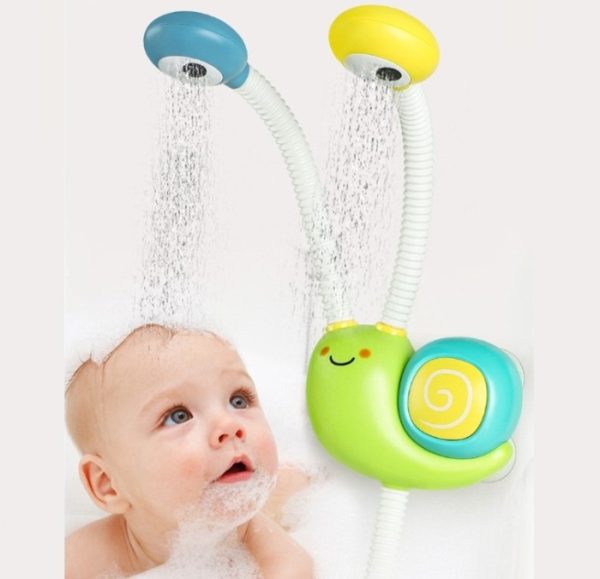 Shower mandi bayi elektrik anak, Pompa shower mandi snail dino kartun