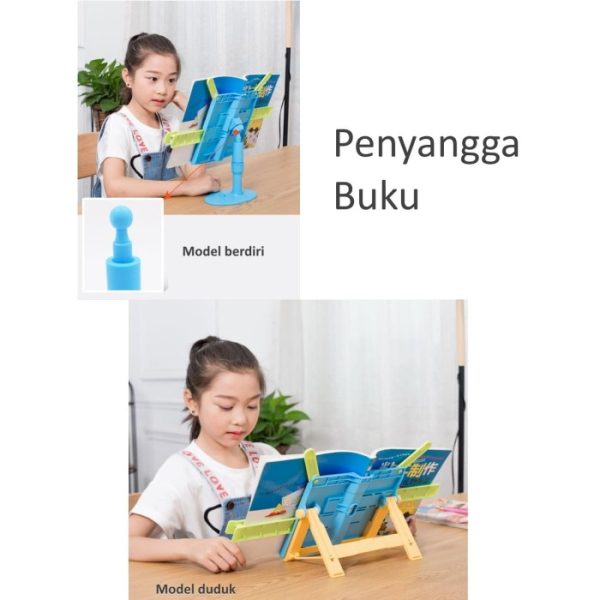 Penyangga buku, Rak buku, Penahan buku, Book holder, book stand