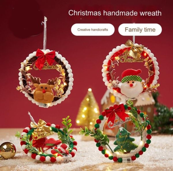 Mainan craft kerajinan tangan natal xmas, DIY christmas wreath pintu