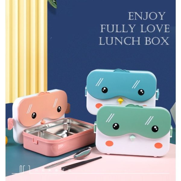 Kotak bekal stainless lucu, Lunch Box stainless 2 sekat anak dewasa