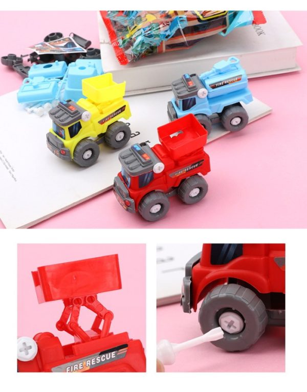 Mainan drill baut assemble kendaraan, Mini assemble vehicle toys