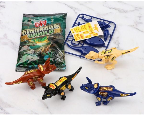 Mainan merakit dinosaurus murah, Dinosaur Assemble toys mini dinosauru