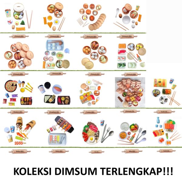 Mainan dimsum anak, Pretend play mainan makanan fast food, japanese food, chinese food anak