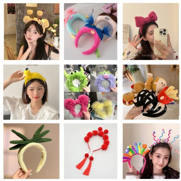 Aksesoris rambut lucu, Bando kartu lucu, Funny Cute Headband-Part 8