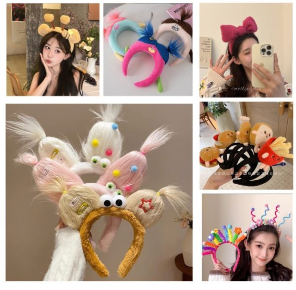 Aksesoris rambut lucu, Bando kartu lucu, Funny Cute Headband-Part 8 - Image 2