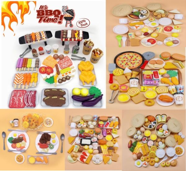 Mainan dimsum anak, Pretend play mainan makanan BBQ Grill anak